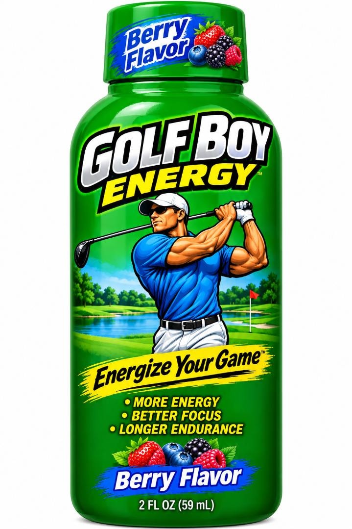 Golf Boy Energy Shot bottle